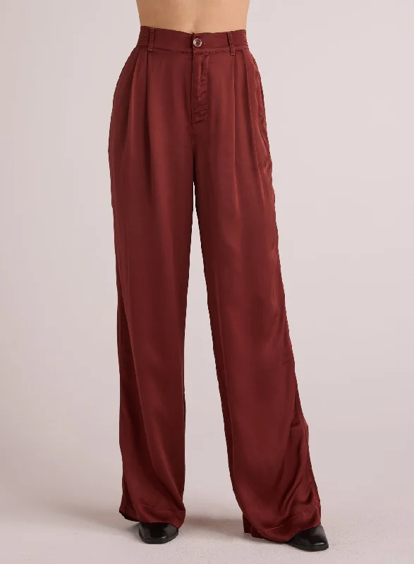 Bella Dahl Pleated Wide Leg Trouser Trousers fashionable chic Trousers fashionable chic