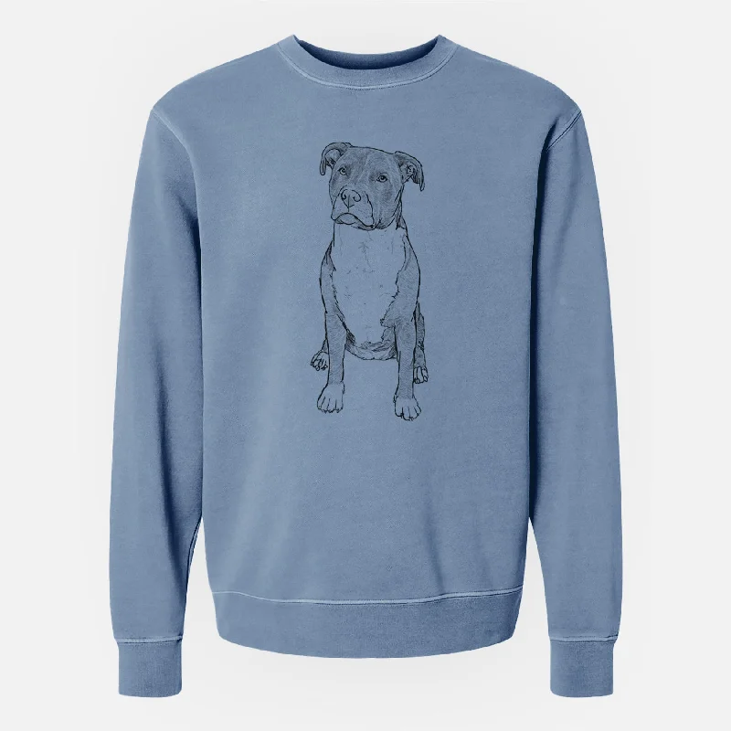 Doodled Sealy the Pitbull - Unisex Pigment Dyed Crew Sweatshirt Hoodie with Hem Patch Decorative Personalized Hoodie with Hem Patch Decorative Personalized Doodled Sealy the Pitbull - Unisex Pigment Dyed Crew Sweatshirt Hoodie with Hem Patch Decorative Personalized Hoodie with Hem Patch Decorative Personalized