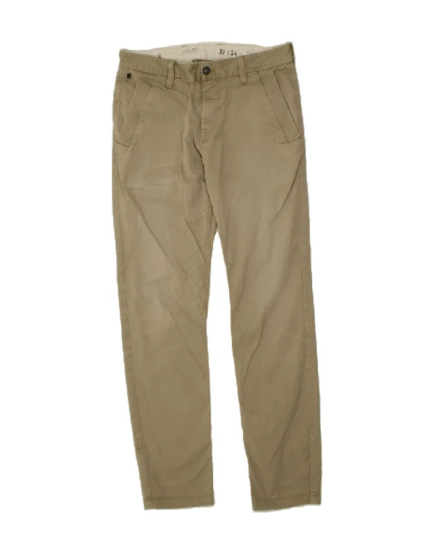 G-STAR Mens Slim Chino Trousers W32 L34  Beige Cotton Trousers luxurious premium Trousers luxurious premium