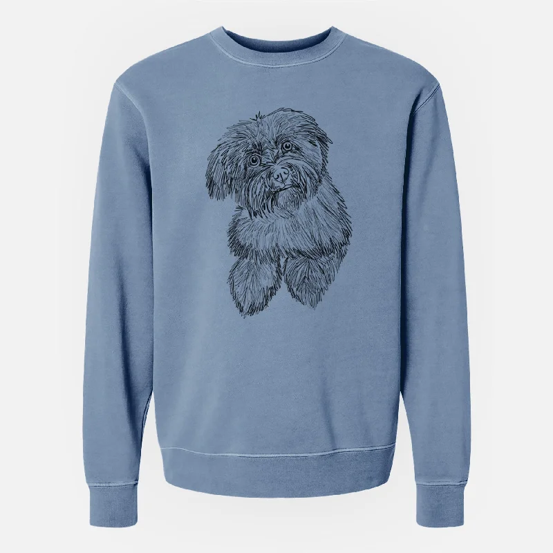Doodled Hershey the Havanese - Unisex Pigment Dyed Crew Sweatshirt Hoodie with Hem Contrast Bold Stylish Hoodie with Hem Contrast Bold Stylish Doodled Hershey the Havanese - Unisex Pigment Dyed Crew Sweatshirt Hoodie with Hem Contrast Bold Stylish Hoodie with Hem Contrast Bold Stylish