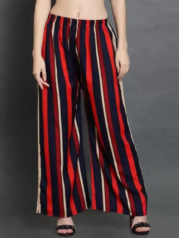 Regular Fit Women Multicolor Crepe Trousers Trousers luxurious high-end Trousers luxurious high-end