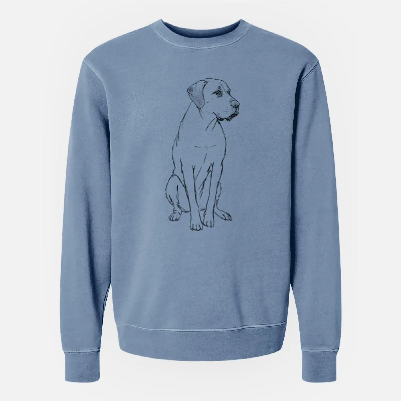 Doodled Barney the Labrador Retriever Mix - Unisex Pigment Dyed Crew Sweatshirt Hoodie with Lace Feminine Delicate Hoodie with Lace Feminine Delicate Doodled Barney the Labrador Retriever Mix - Unisex Pigment Dyed Crew Sweatshirt Hoodie with Lace Feminine Delicate Hoodie with Lace Feminine Delicate