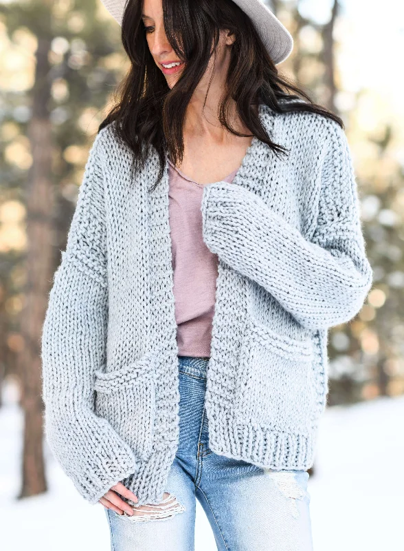 Knit Kit - Moonbow Slouchy Knit Cardigan Layered Multi-layer Single Layer Layered Multi-layer Single Layer