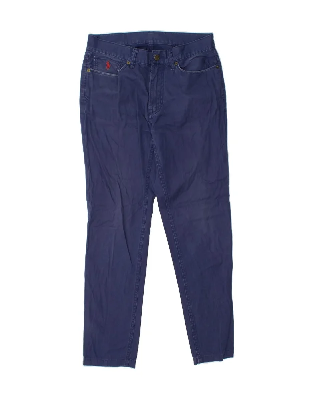 POLO RALPH LAUREN Mens Slim Casual Trousers W30 L29 Navy Blue Cotton Trousers Leisure Comfortable Trousers Leisure Comfortable POLO RALPH LAUREN Mens Slim Casual Trousers W30 L29 Navy Blue Cotton Trousers Leisure Comfortable Trousers Leisure Comfortable