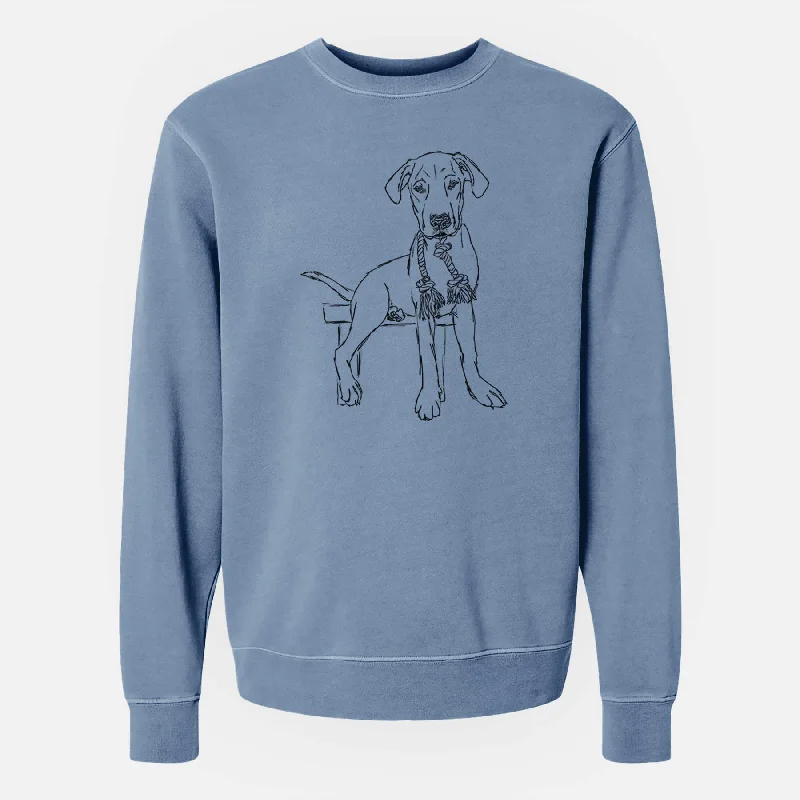 Doodled Carson the Mixed Breed - Unisex Pigment Dyed Crew Sweatshirt Hoodie with Stripes Bold Sporty Hoodie with Stripes Bold Sporty Doodled Carson the Mixed Breed - Unisex Pigment Dyed Crew Sweatshirt Hoodie with Stripes Bold Sporty Hoodie with Stripes Bold Sporty