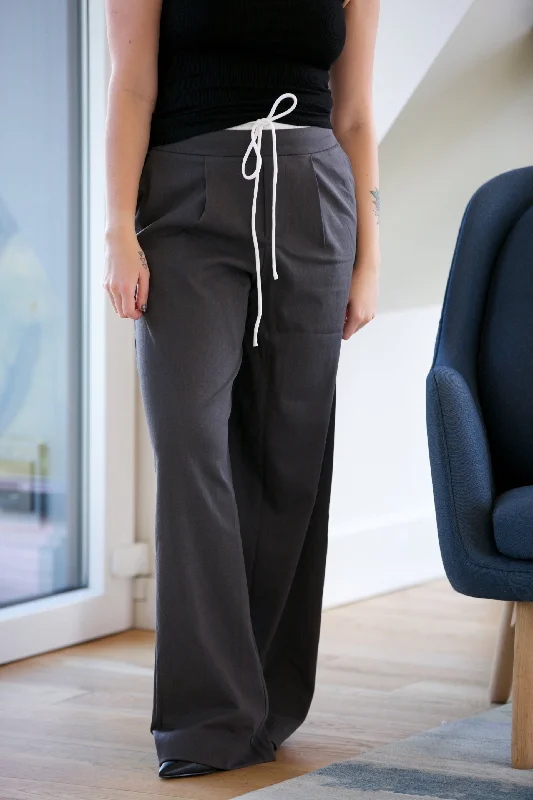 NYLAND Annette Satin Waistband Trouser Trousers trendy modern Trousers trendy modern