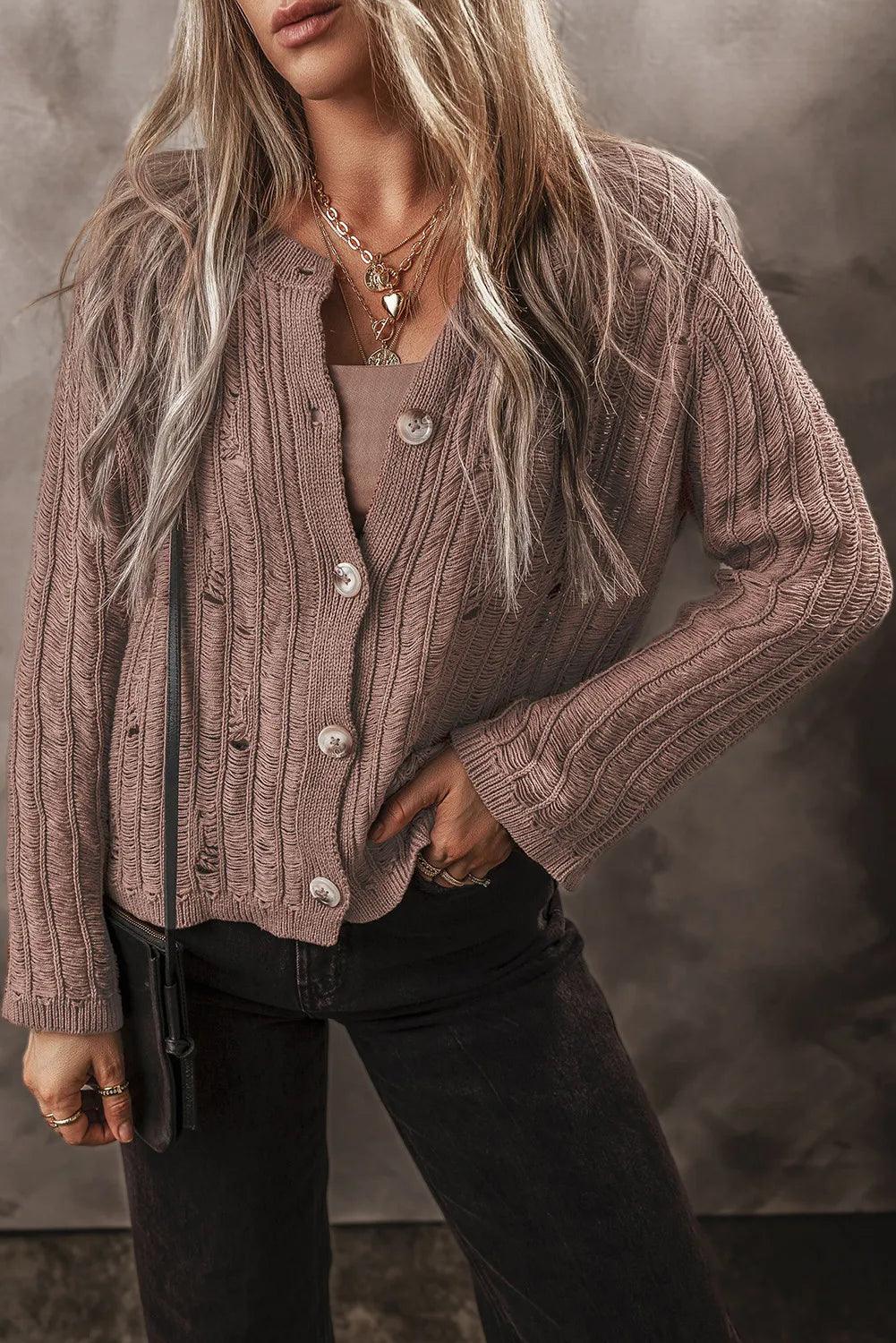 Button Up Long Sleeve Cardigan Boxy Cardigan Fitted Cardigan A-Line Boxy Cardigan Fitted Cardigan A-Line