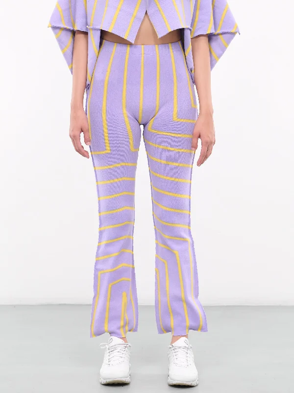 Canopy Stripe Trousers (IM38KF925-86-PURPLE-HUED) Trousers Modern Contemporary Trousers Modern Contemporary