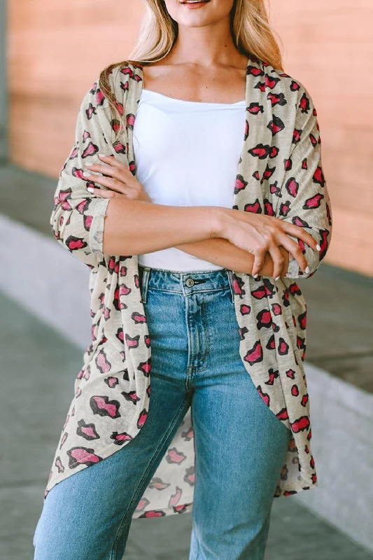 Printed Open Front Half Sleeve Cardigan Button Cardigan Zip Cardigan Pullover Cardigan Button Cardigan Zip Cardigan Pullover Cardigan
