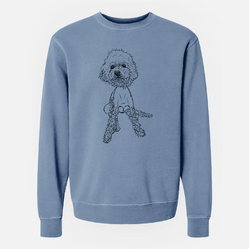 Doodled Muffin the Poodle Mix - Unisex Pigment Dyed Crew Sweatshirt Hoodie with High-Low Hem Asymmetrical Trendy Hoodie with High-Low Hem Asymmetrical Trendy Doodled Muffin the Poodle Mix - Unisex Pigment Dyed Crew Sweatshirt Hoodie with High-Low Hem Asymmetrical Trendy Hoodie with High-Low Hem Asymmetrical Trendy