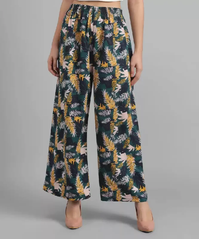 TANDUL  Regular Fit Women Multicolor Crepe Trousers Trousers Spring Floral Trousers Spring Floral