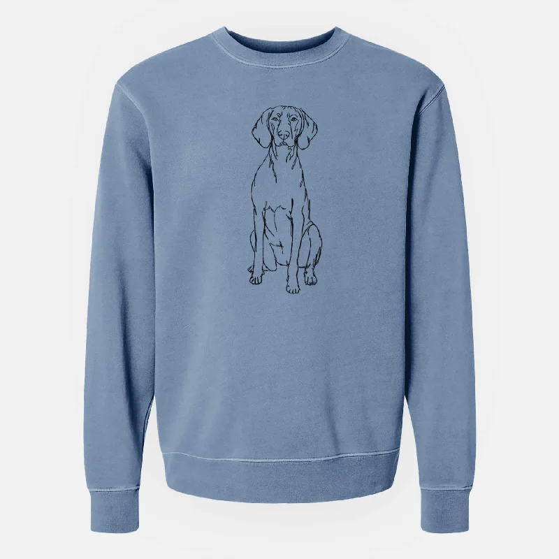 Doodled Vizsla the - Unisex Pigment Dyed Crew Sweatshirt Hoodie with Frayed Bohemian Relaxed Hoodie with Frayed Bohemian Relaxed Doodled Vizsla the - Unisex Pigment Dyed Crew Sweatshirt Hoodie with Frayed Bohemian Relaxed Hoodie with Frayed Bohemian Relaxed