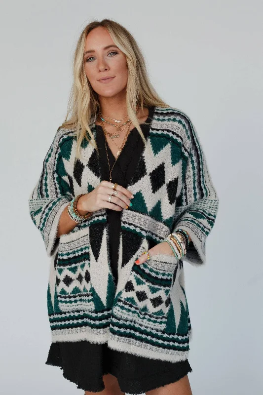 Three Bird Nest - Keep It Up Oversized Cardigan (One Size) Velvet Chenille Corduroy Velvet Chenille Corduroy