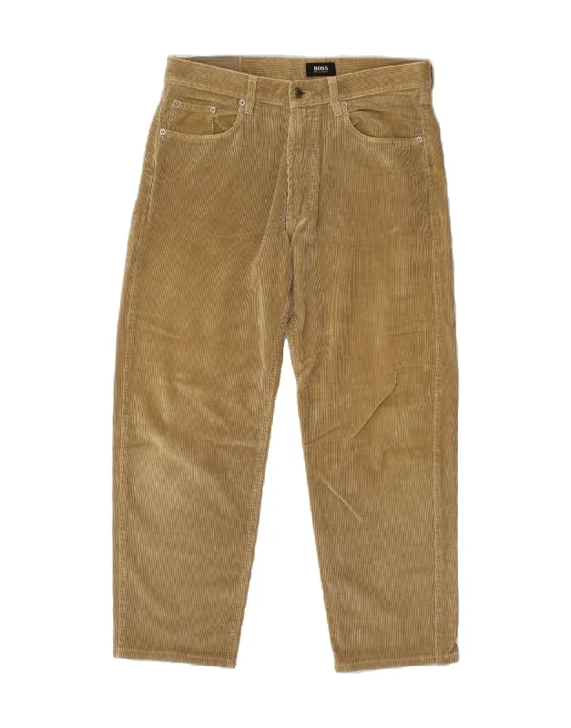 HUGO BOSS Mens Arkansas Straight Corduroy Trousers W33 L32 Brown Cotton Trousers Top Rated Trousers Top Rated HUGO BOSS Mens Arkansas Straight Corduroy Trousers W33 L32 Brown Cotton Trousers Top Rated Trousers Top Rated