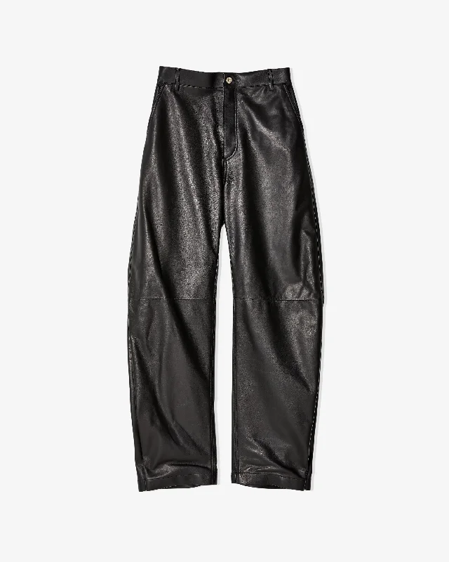 Loewe - Women's Balloon Trousers - (Black) Trousers Elastic Waist Soft Trousers Elastic Waist Soft