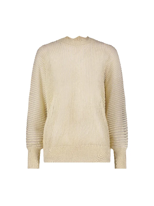 Kate Shear Knit Top Ribbed Knit Shirt