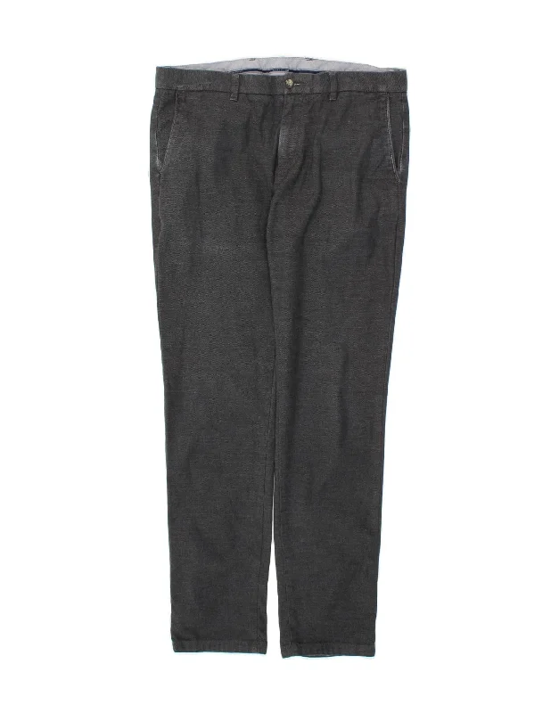 TOMMY HILFIGER Mens Slim Chino Trousers W34 L32 Grey Cotton Wide Leg Loose Fit Mid Waist Wide Leg Loose Fit Mid Waist TOMMY HILFIGER Mens Slim Chino Trousers W34 L32 Grey Cotton Wide Leg Loose Fit Mid Waist Wide Leg Loose Fit Mid Waist