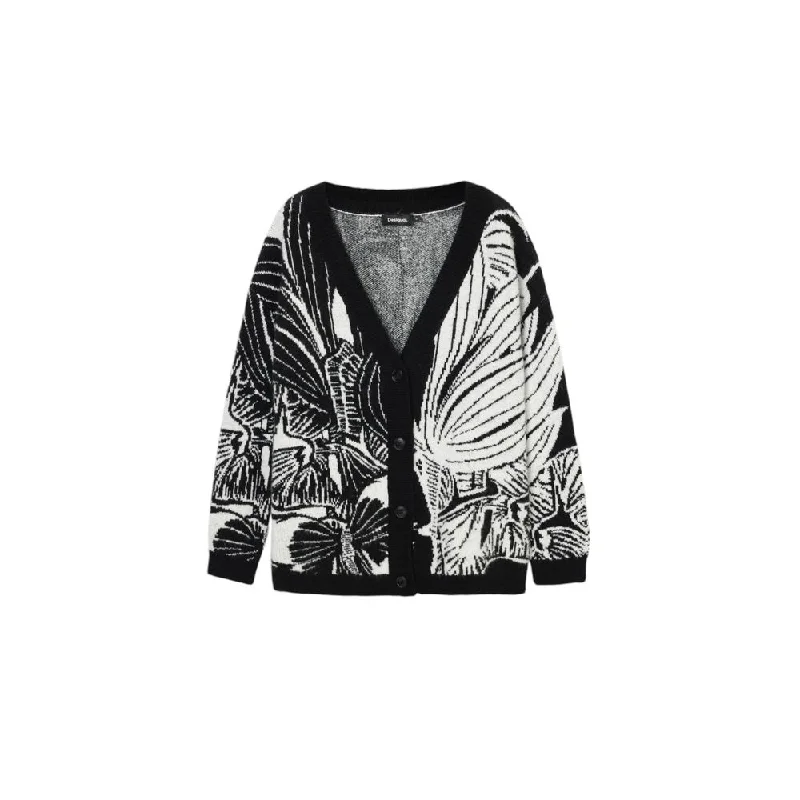 Black Acrylic Cardigan Fleece Cardigan Nylon Polyester Fleece Cardigan Nylon Polyester