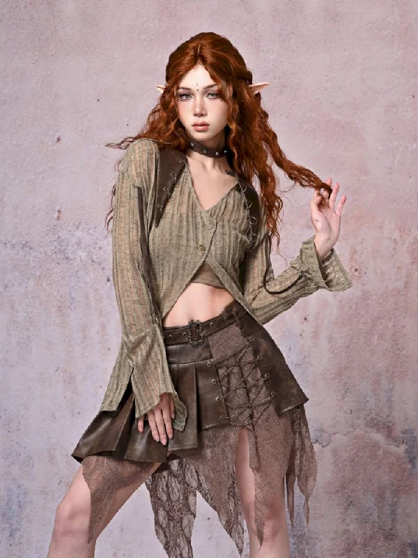 Slim thin long-sleeved top knitted cardigan【s0000007669】 Casual Formal Business Casual Formal Business