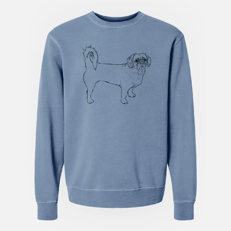 Doodled Stanley the Peagle - Unisex Pigment Dyed Crew Sweatshirt Hoodie with Thumb Holes Functional Cozy Hoodie with Thumb Holes Functional Cozy Doodled Stanley the Peagle - Unisex Pigment Dyed Crew Sweatshirt Hoodie with Thumb Holes Functional Cozy Hoodie with Thumb Holes Functional Cozy