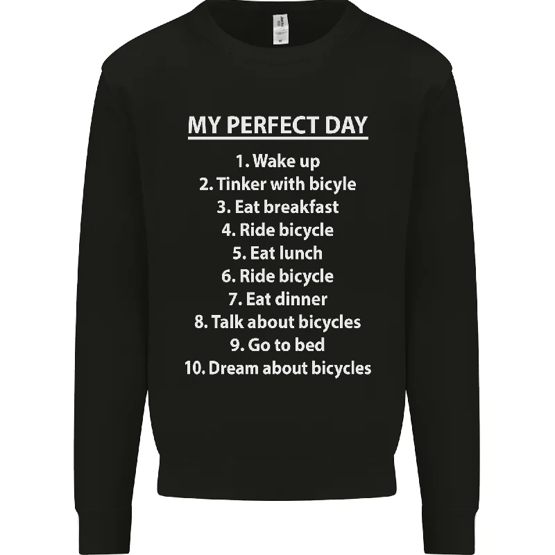 Cycling My Perfect Day Cyclist Bicycle Mens Sweatshirt Jumper Hoodie with Emblem Brand Identity Hoodie with Emblem Brand Identity Cycling My Perfect Day Cyclist Bicycle Mens Sweatshirt Jumper Hoodie with Emblem Brand Identity Hoodie with Emblem Brand Identity