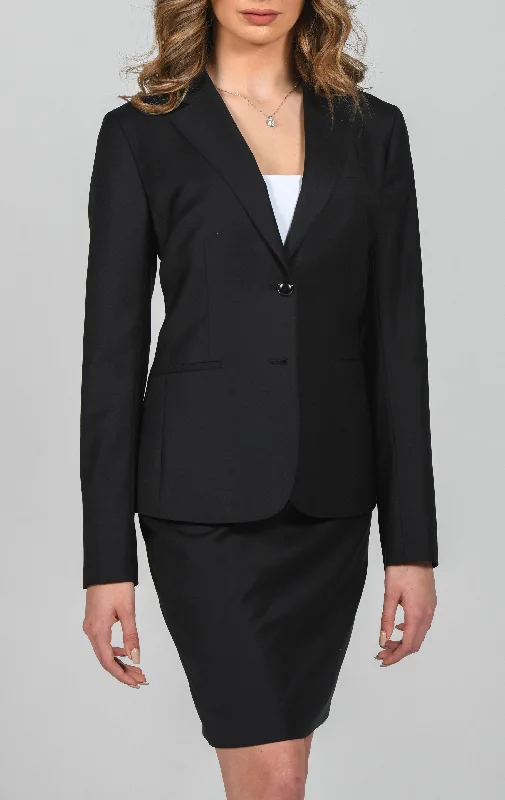 Cosiani Women’s Black Wool Blazer Women's High-End Blazer