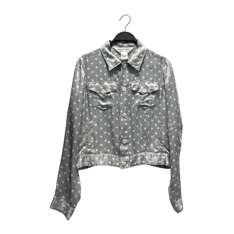 COMME des GARCONS/Jacket/L/Polka dot/Silk/SLV/ Print Jacket Jacquard Jacket Patchwork Jacket Print Jacket Jacquard Jacket Patchwork Jacket