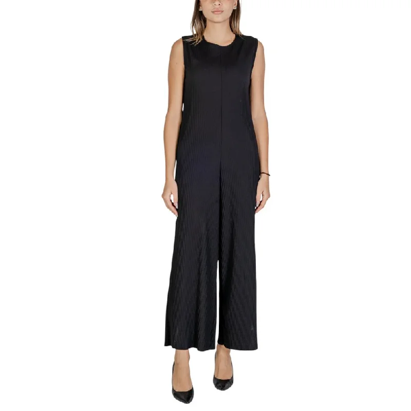 Sandro Ferrone Black Polyester Suits & Blazer Women's Boutique Suit