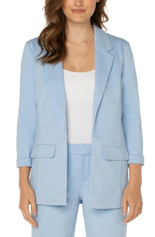 Liverpool boyfriend blazer w princess darts (misty blue) Women's Vintage Suit