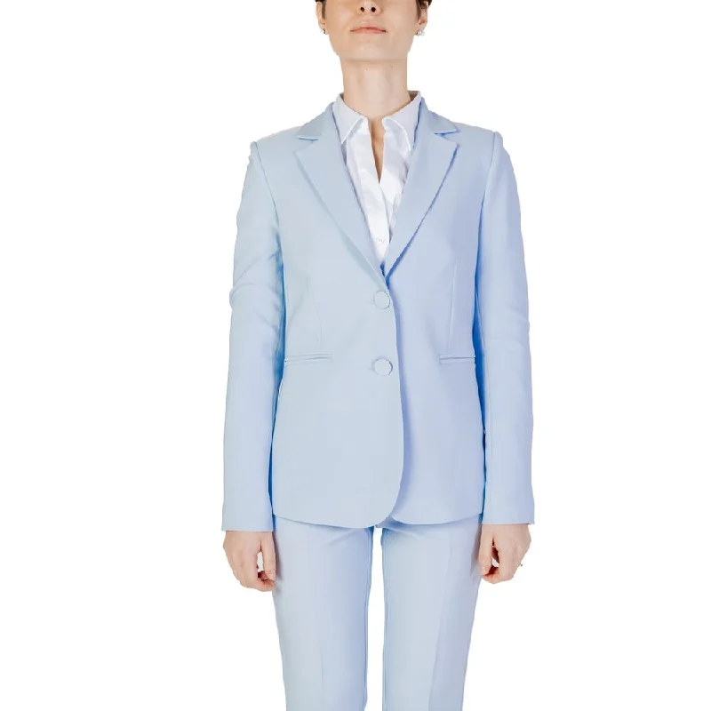 Sandro Ferrone Blue Polyester Suits & Blazer Women's Vintage Suit