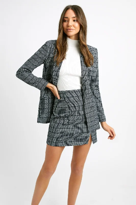 Manhattan Check Blazer Women's Fashion Blazer