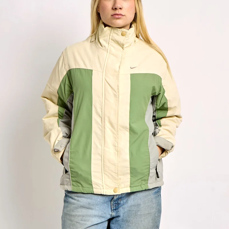 Nike Block Colour Puffer Coat - L Blouse Shirt Tunic