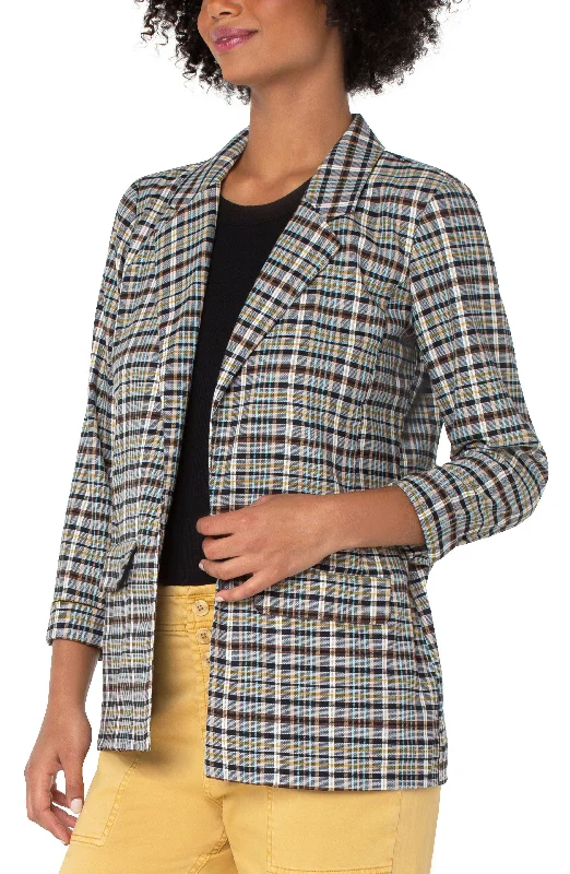 Liverpool Boyfriend Blazer with Princess Dart Pattern Silk Women's Blazer