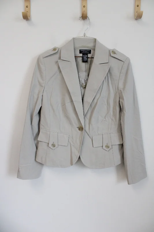 Worthington Tan Khaki Blazer | 8 Women's Boutique Suit