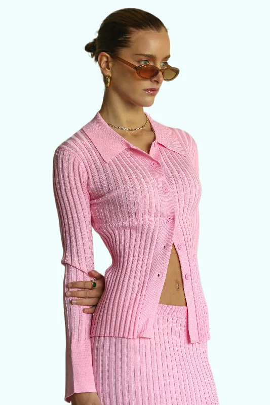 ARAMINTA JAMES Womens Moon Rise Knit Top - Peony Textured Knit Blouse