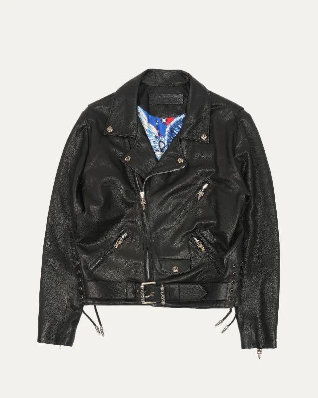 Hermes Lined Leather Belted Biker Jacket One-Shoulder Jacket Off-the-Shoulder Jacket Asymmetrical Jacket One-Shoulder Jacket Off-the-Shoulder Jacket Asymmetrical Jacket