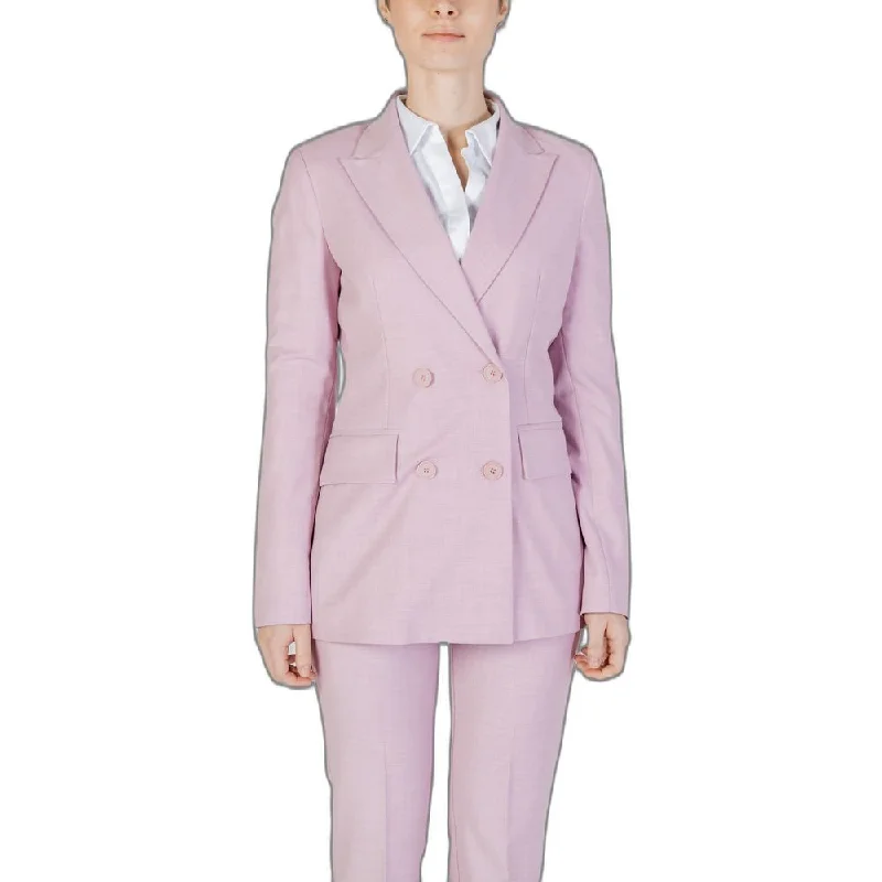 Sandro Ferrone Multicolor Viscose Suits & Blazer Women's Custom Jacket