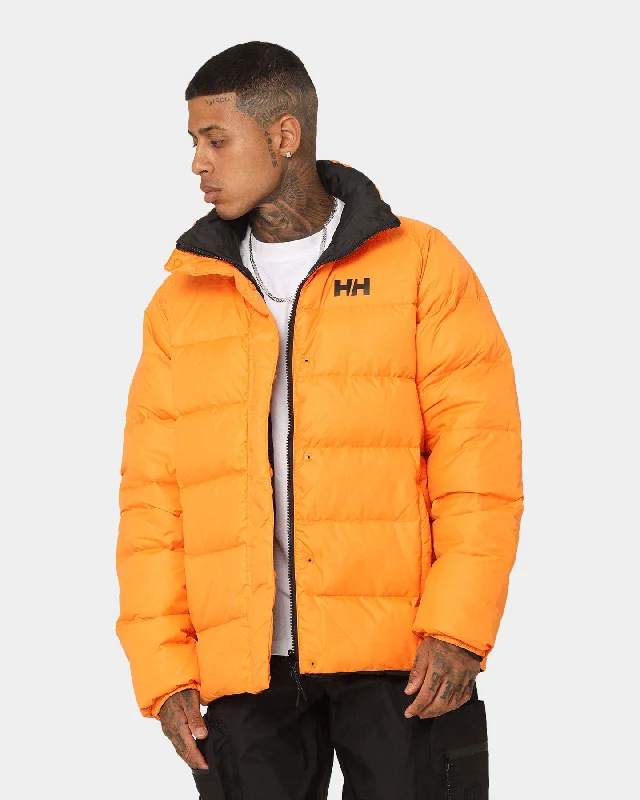 Helly Hansen HH Reversible Down Puffer Jacket Poppy Orange Zippered Jacket Buttoned Jacket Snapped Jacket Zippered Jacket Buttoned Jacket Snapped Jacket