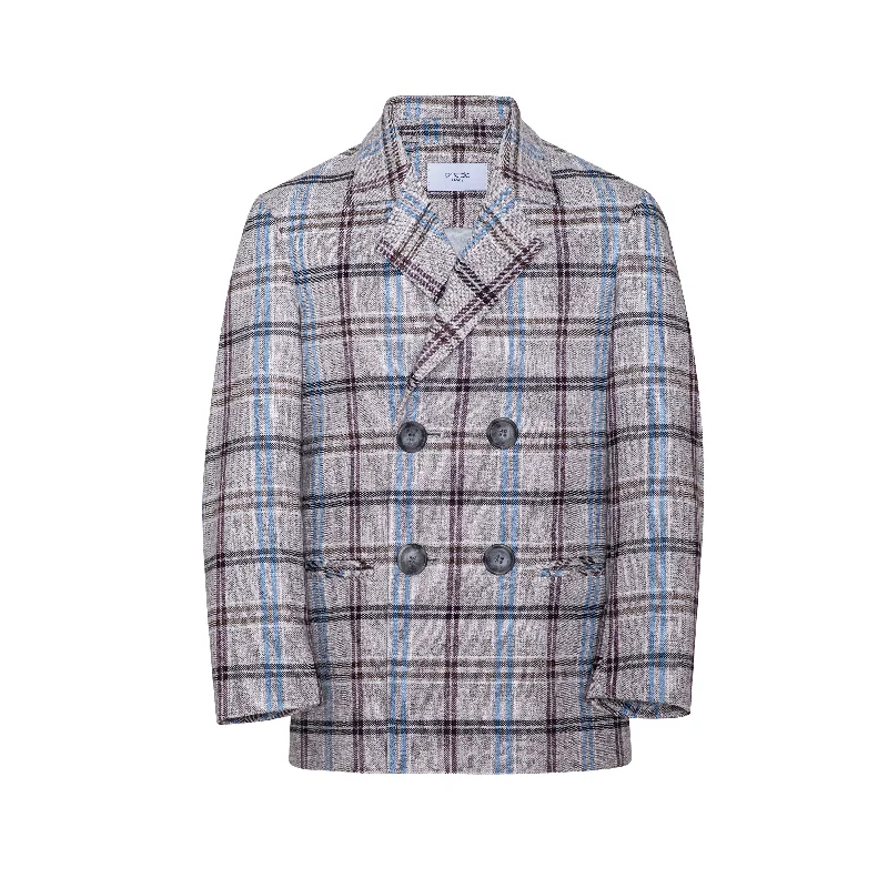 DOUBLE BREASTED BLAZER-Rude Alpe Grey Women's Designer Suit