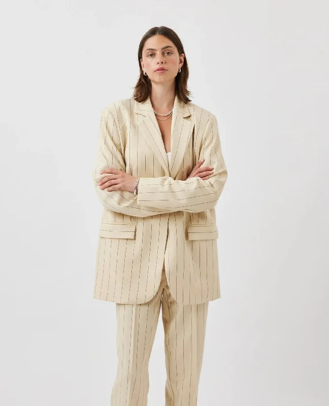 Laerkes Blazer - Brown Rice Women's Trendy Suit