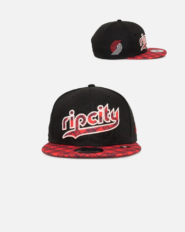 New Era Portland Trail Blazers NBA City Edition 9FIFTY Snapback Black Women's Simple Jacket