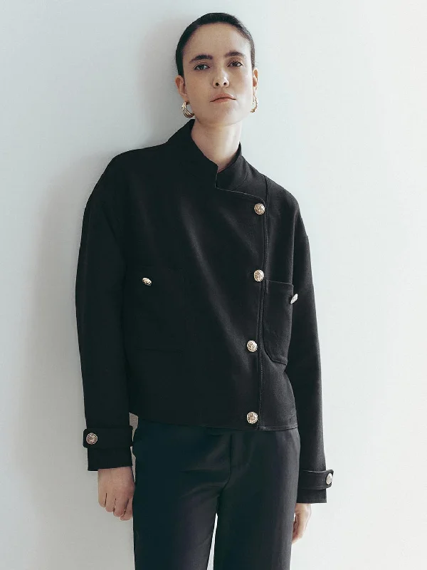 Mandarin Collar Loose Jackets Striped Jacket Polka Dot Jacket Floral Jacket Striped Jacket Polka Dot Jacket Floral Jacket