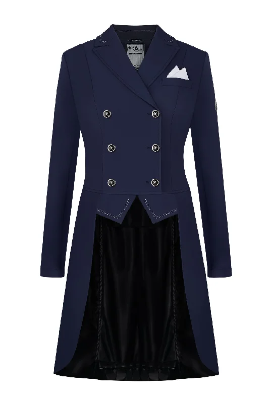 Dressage Tail Coat FP Nadine Navy Down Puffer Quilted