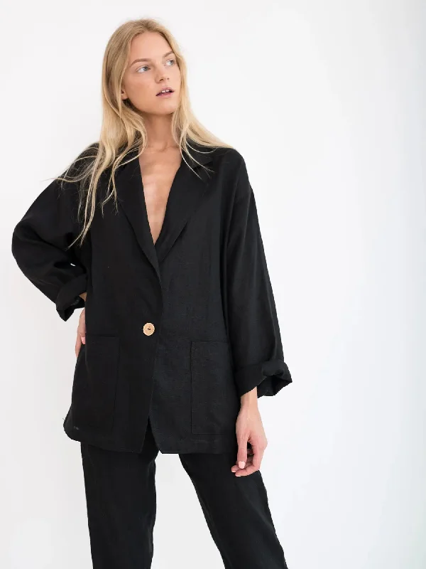 Valerie Linen Blazer by Love And Confuse Women's Vintage Suit