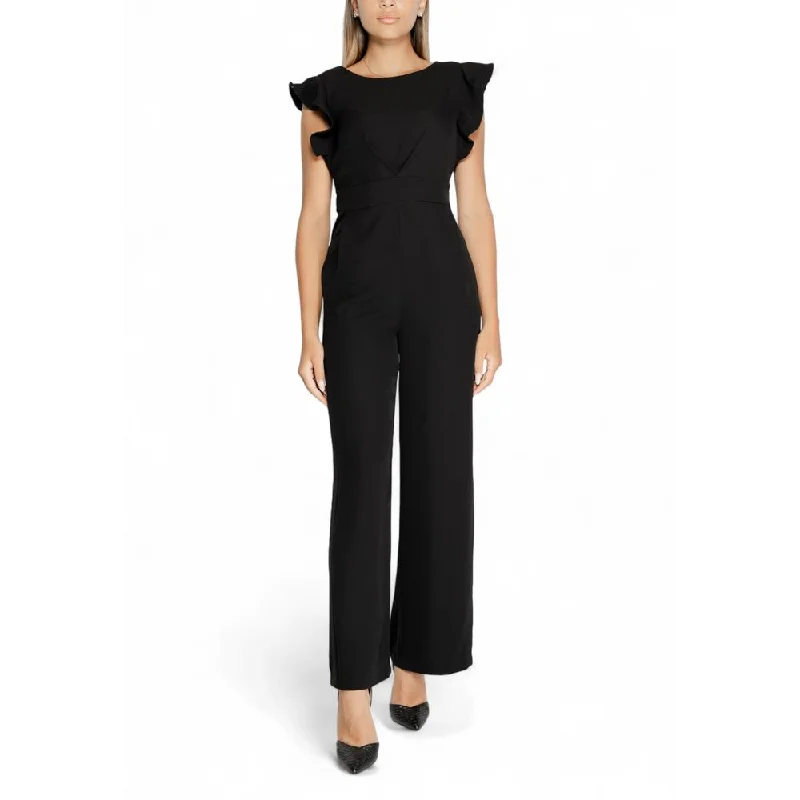 Rinascimento Black Polyester Suits & Blazer Women's Formal Blazer