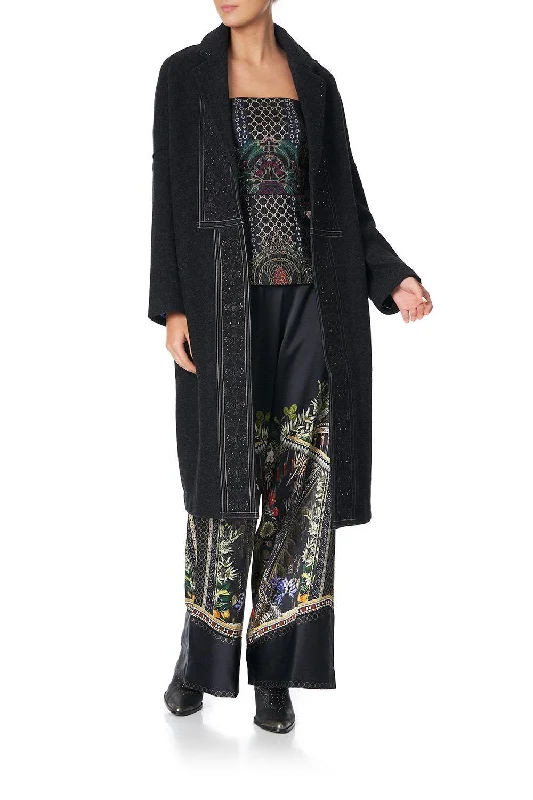 FELT COAT BOTANICAL CHRONICLES Chenille Brocade Lace