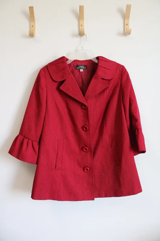 Giorgio Sant'Angelo Red Blazer | 14W Women's Casual Suit