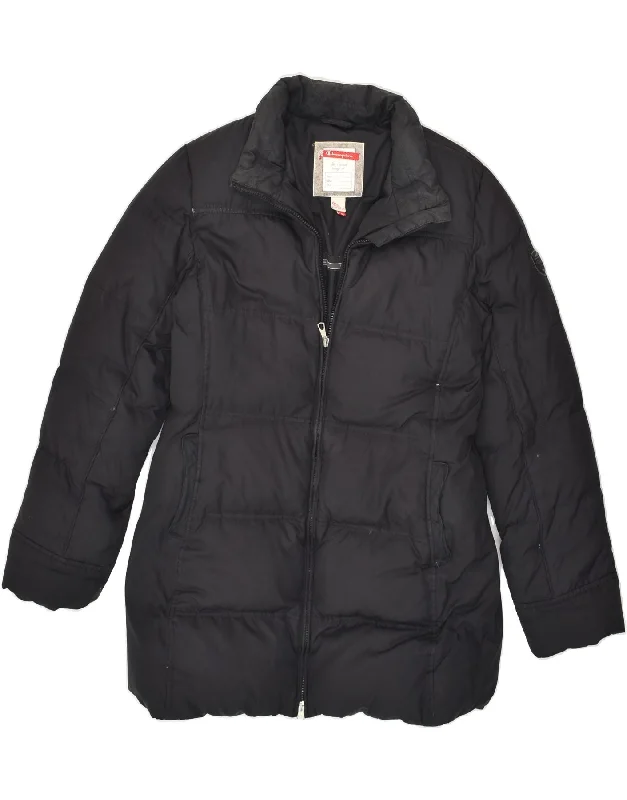 CHAMPION Womens Padded Coat UK 18 XL Black Polyester Cardigan Sweater Pullover