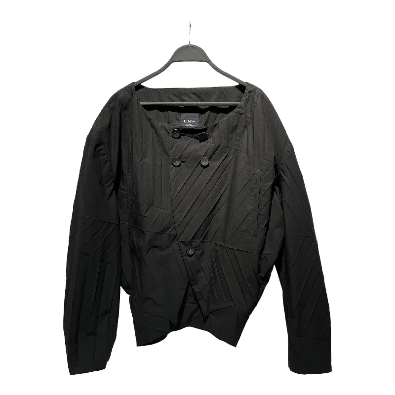 LIMI feu/Tops/2/BLK/Cotton/Plain/Pleats Typewriter 2Way Jacket/2021SS Nylon Jacket Polyester Jacket Spandex Jacket Nylon Jacket Polyester Jacket Spandex Jacket