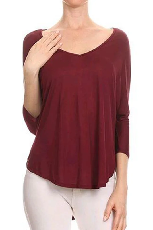 Nothing Better V-Neck Knit Top Lavender Knit Shirt
